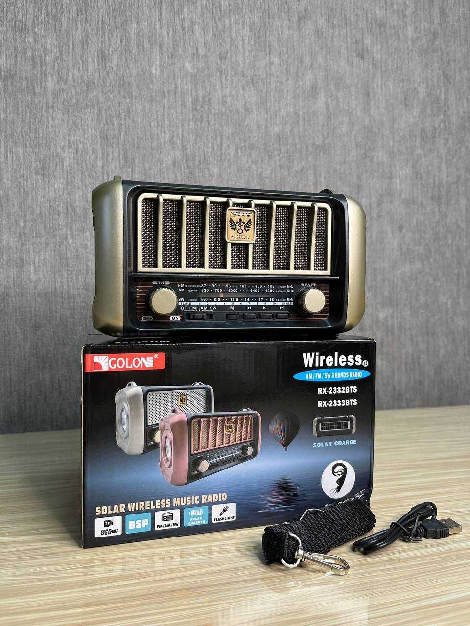 Радиоприемник со съемным аккумулятором с Bluetooth, USB, SD, Радио