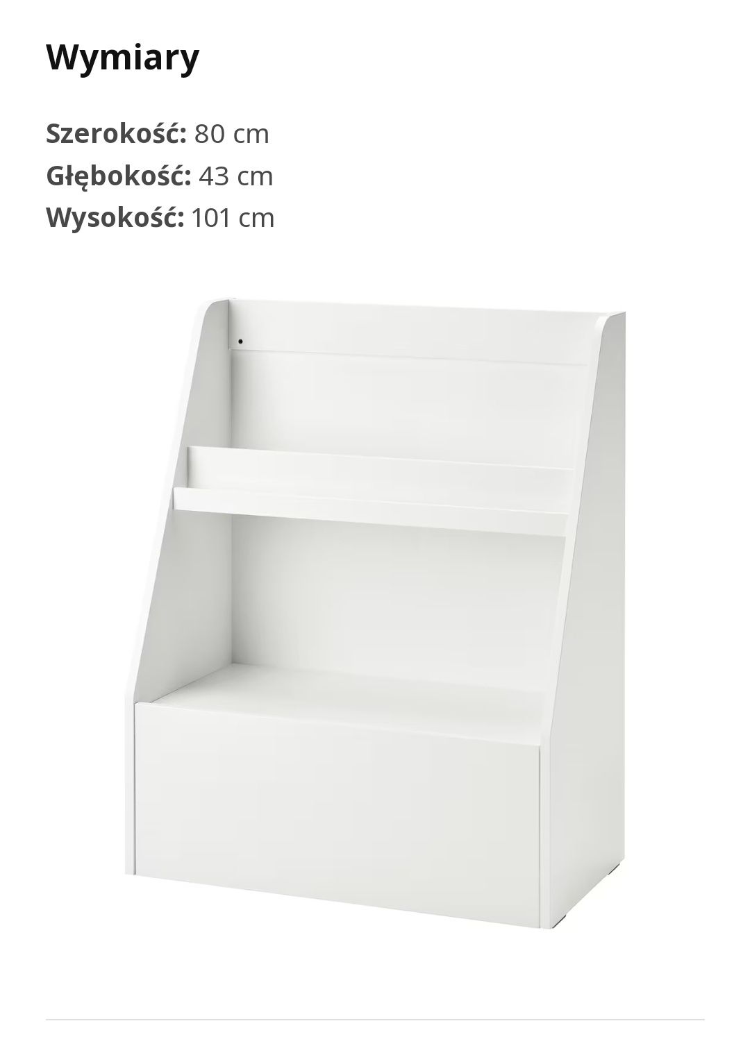 Regał biblioteczka dla dzieci Ikea