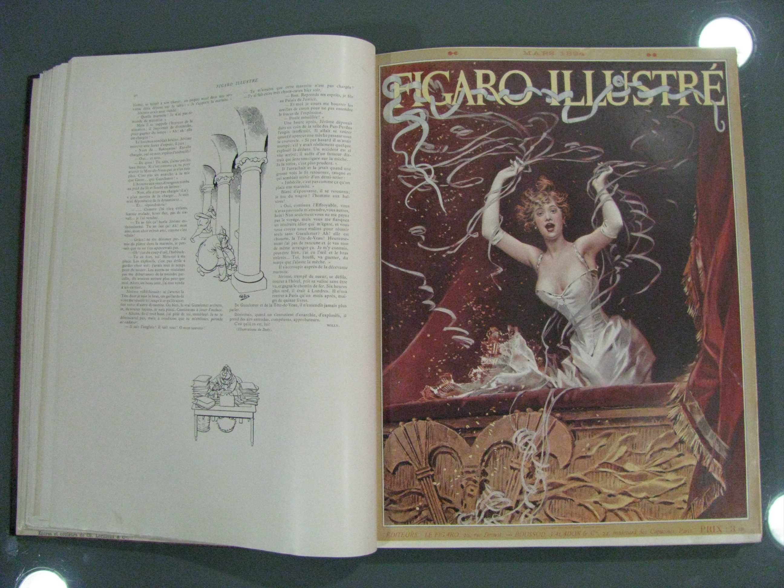 Compilação de Revistas francesas Le Figaro Illustré de 1894