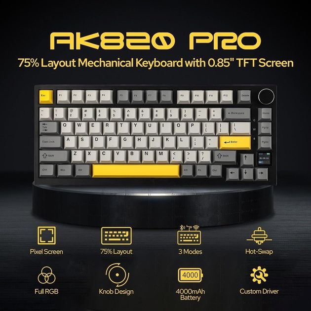 Ajazz ak820 pro клавиатура
