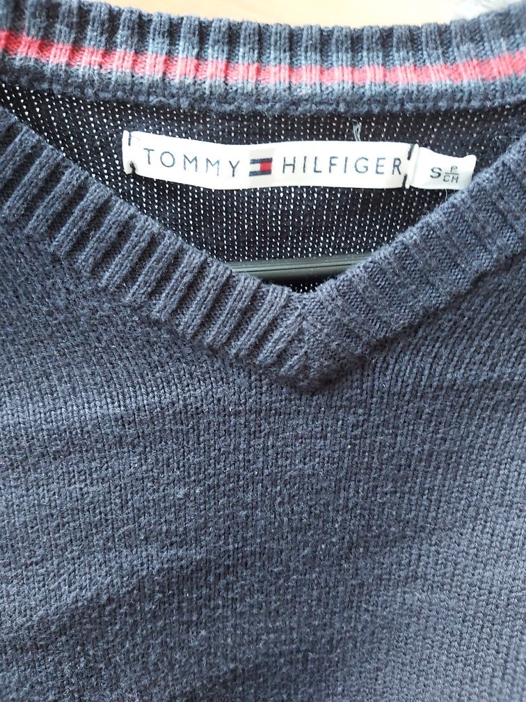 Granatowy sweter Tommy Hilfiger