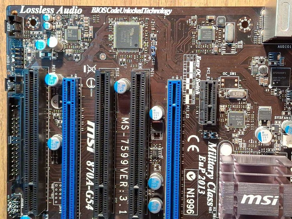 Материнская плата для компьютера MSI 870A-G54 MS-7599 (Socket AM3)