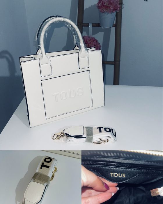 Mala TOUS Nova Branco perola