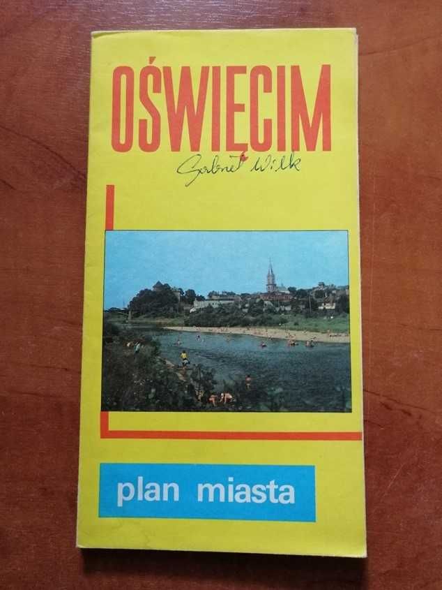 Plan miasta Oświęcim. Stara mapa z 1978 r.