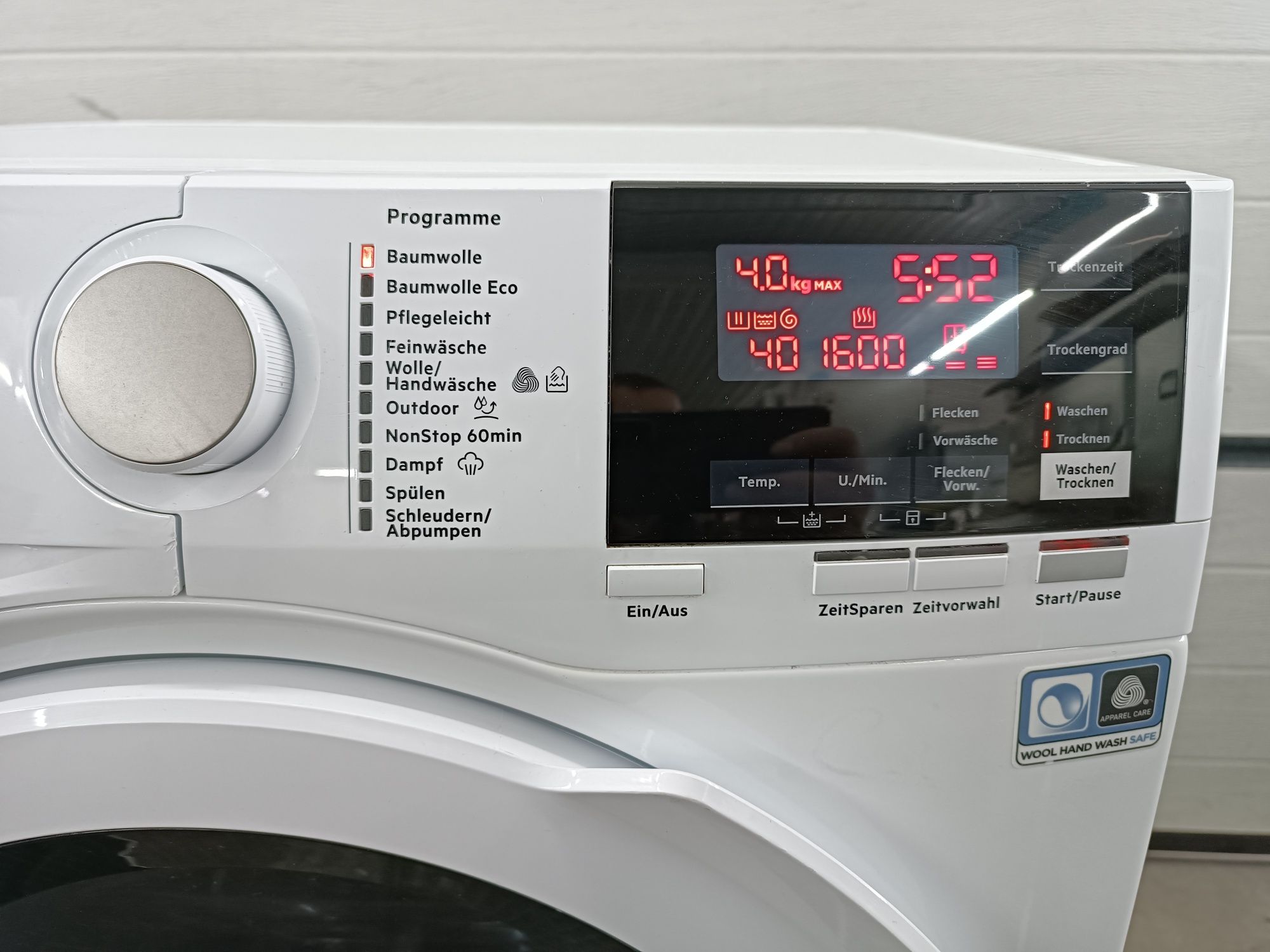 Прально-сушильна машина AEG 7000/2в1/8|4 Кг Вузька