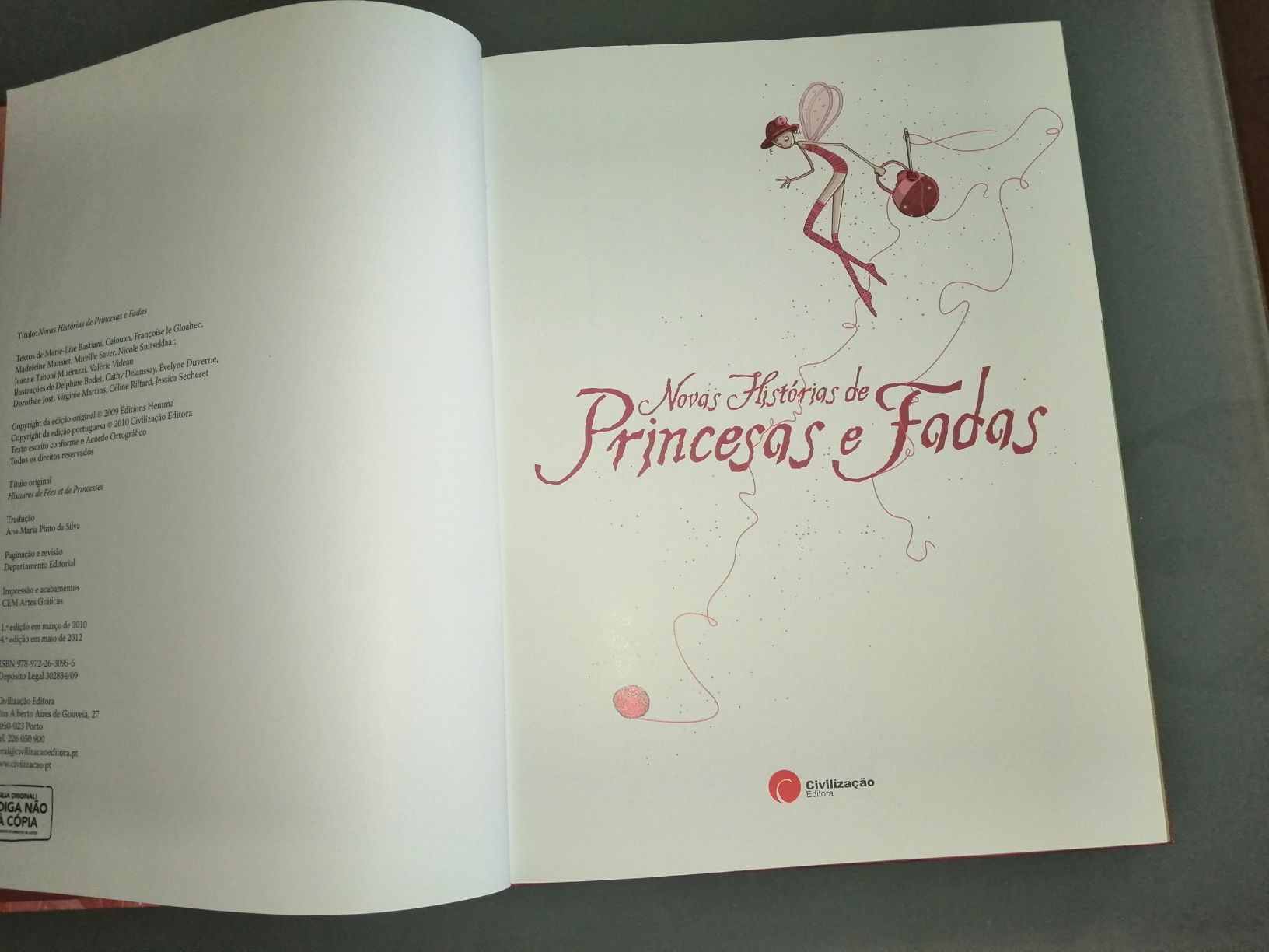 Novas Histórias de Princesas e Fadas	de Vários 	Como novo!*
