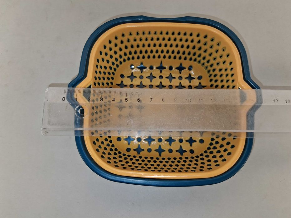 N149 Zestaw 4 Kompletów Miska + Durszlak Ociekacz Plastikowe Nowy