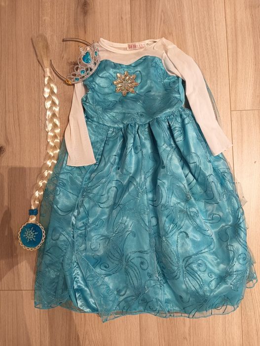 Strój kostium Elsy bal przebierańców karnawał