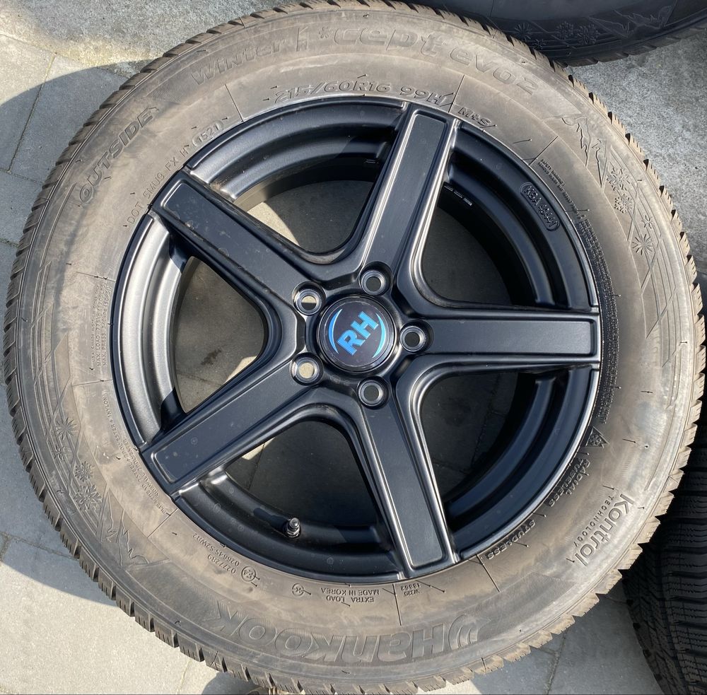 Alufelgi z oponami 215/60 R16 VW Passat B8 T-Roc Skoda Superb Karoq