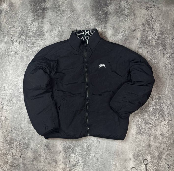 Двусторонняя флисовая куртка Stussy из шерпы Dragon