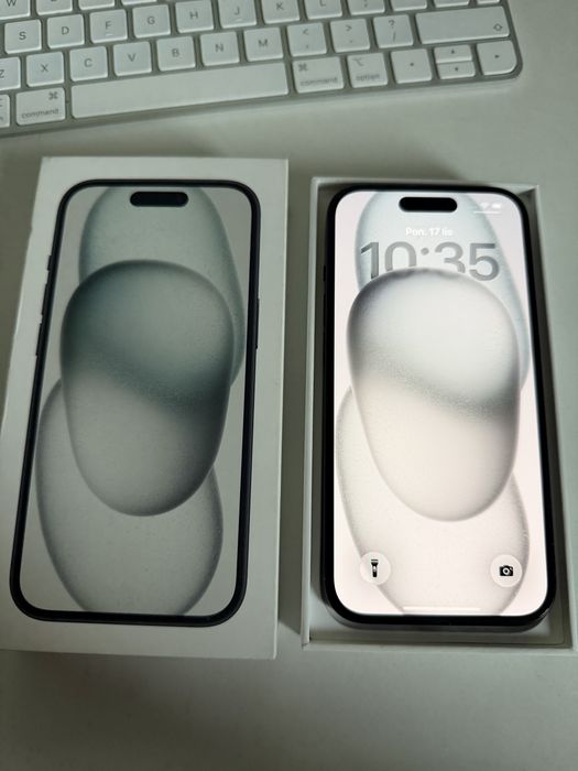 iPhone 15 256gb Black Idealny Bateria 94% od nowości