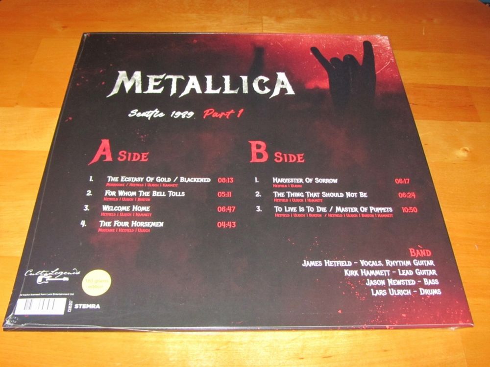 METALLICA - Seatle 1989 part. 1  Lp.