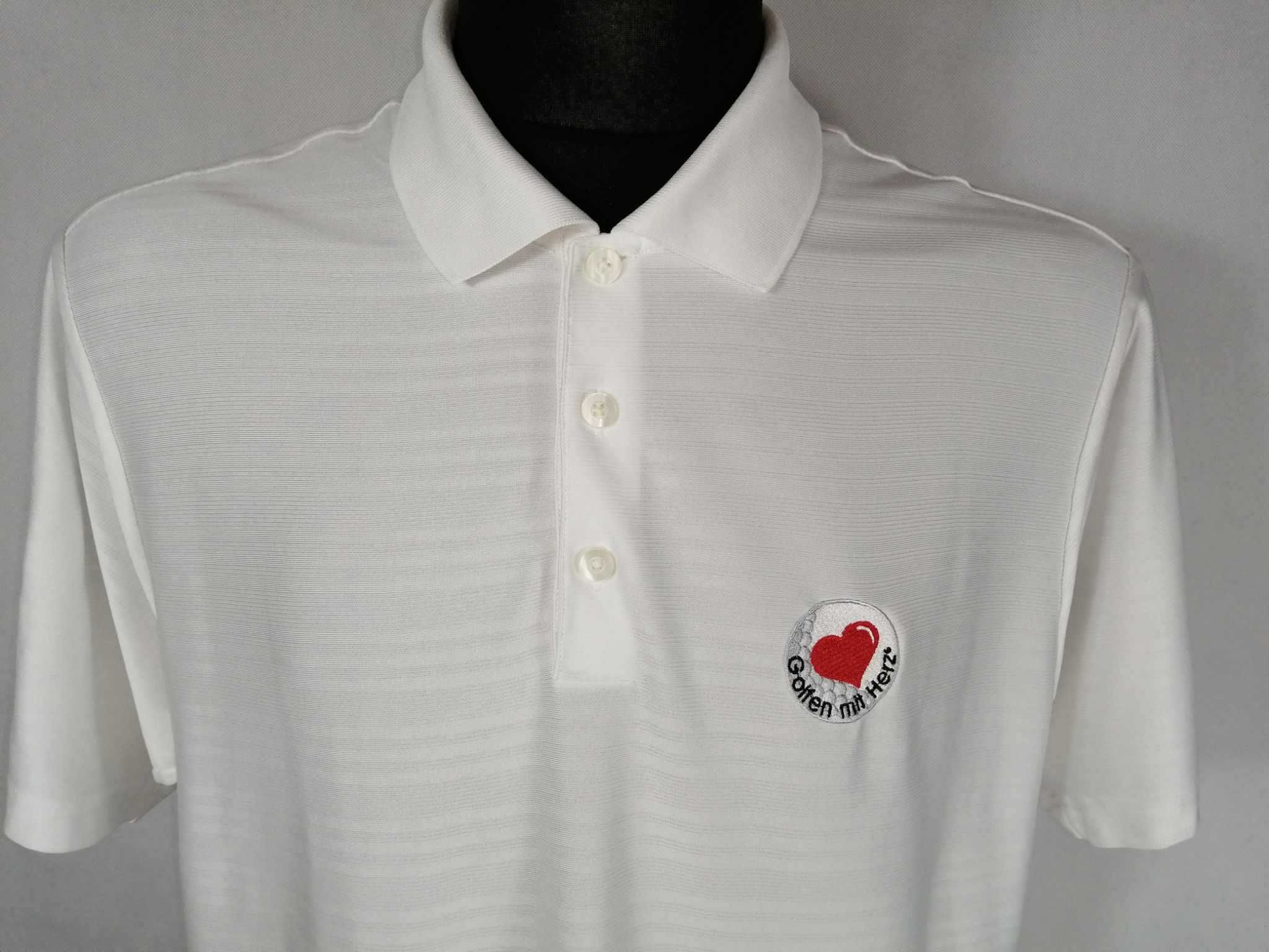 ADIDAS Climacool Golf Golfen Mit Herz Koszulka Polo Męska XL Jak Nowa