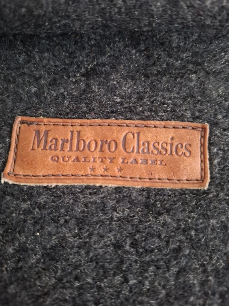 Płaszcz kurtka męska wełniana Marlboro XXL vintage
