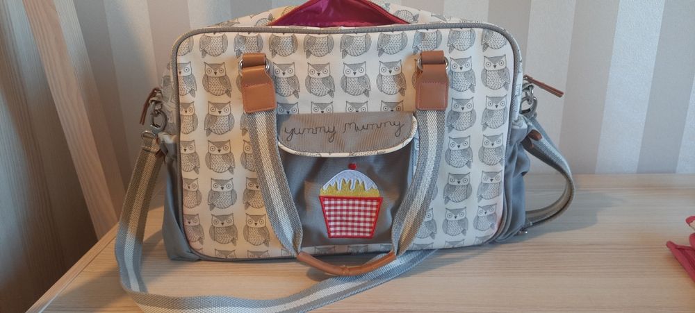 Pink Lining torba dla mamy Yummy Mummy Wise Owl sowy