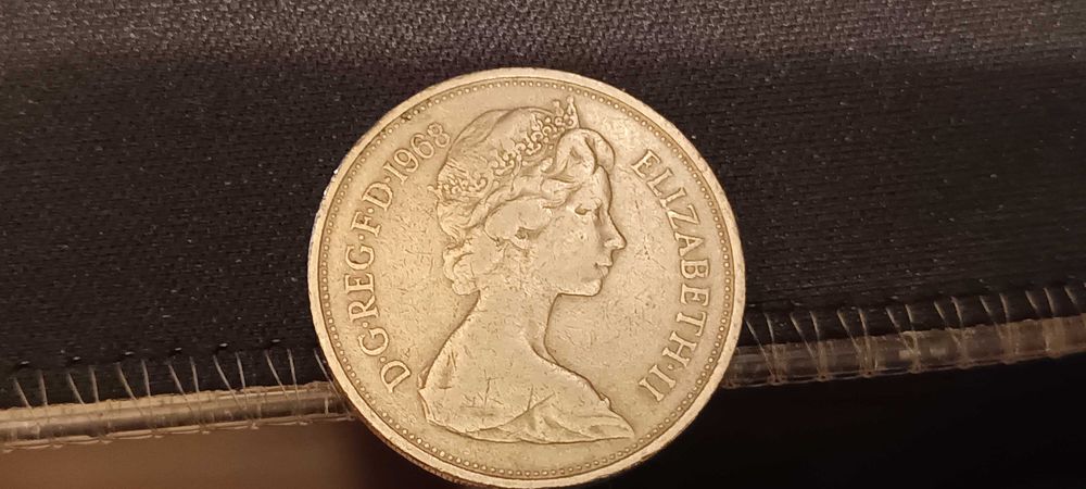 Moneta Anglia 10 Nowych Pensów 1968