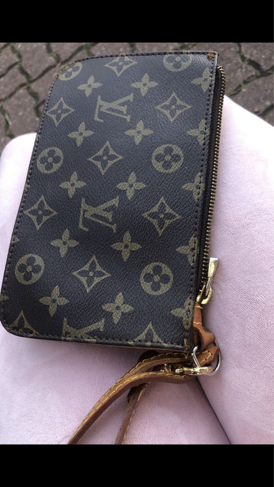 Torebka skóra naturalna canvas pachette monogram louis vuitton