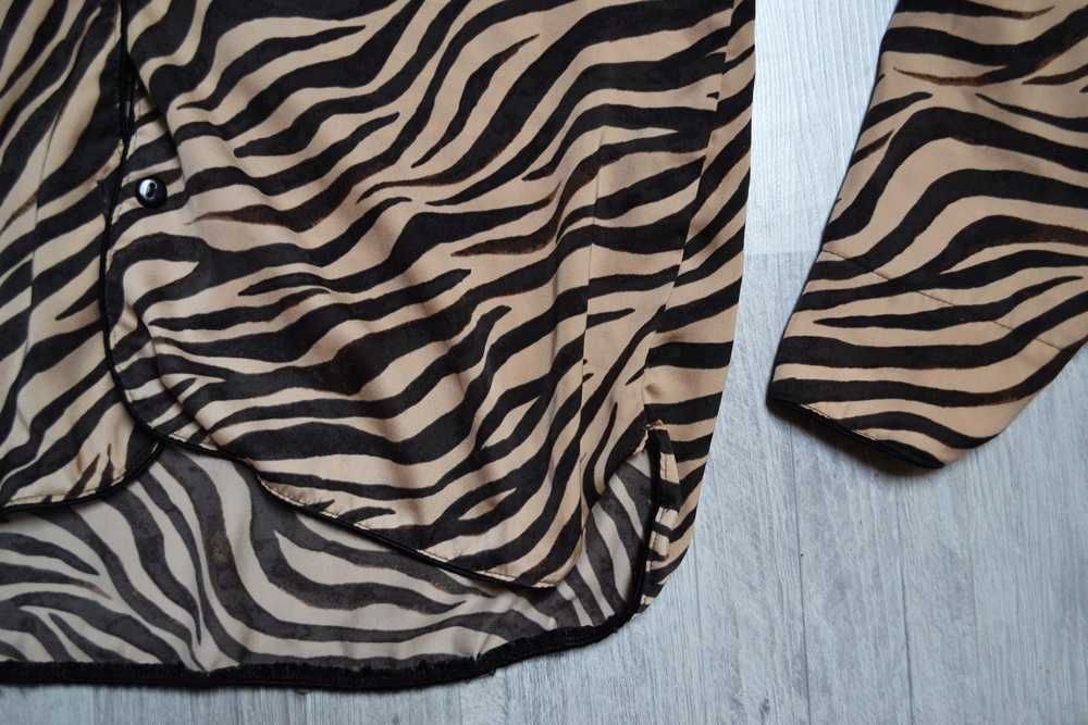 Koszula H&M zebra beżowa prl XS