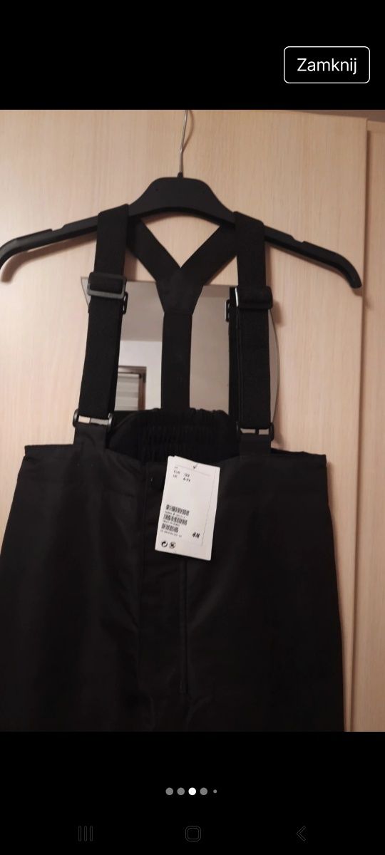 Spodnie zimowe narciarskie 122 H&M