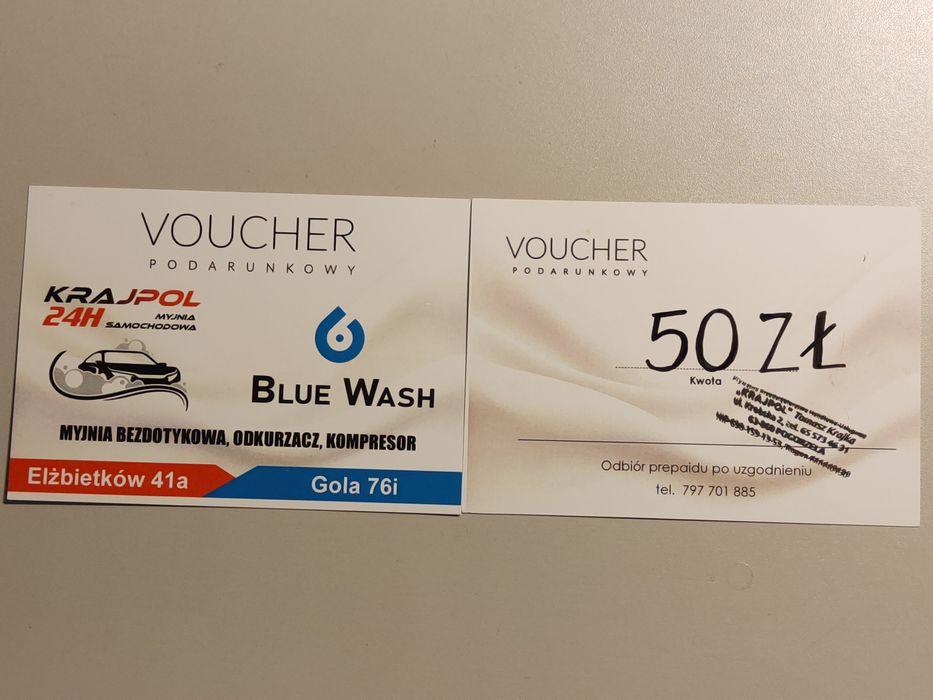 Voucher na myjnie