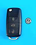 ** NOWA Obudowa kluczyka pilota VW VOLKSWAGEN + naklejka z logo