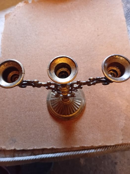 Подсвечник латунь на 3 свечи