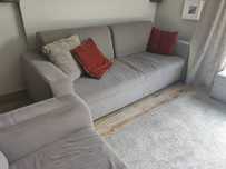Szara Sofa 235x100x87
