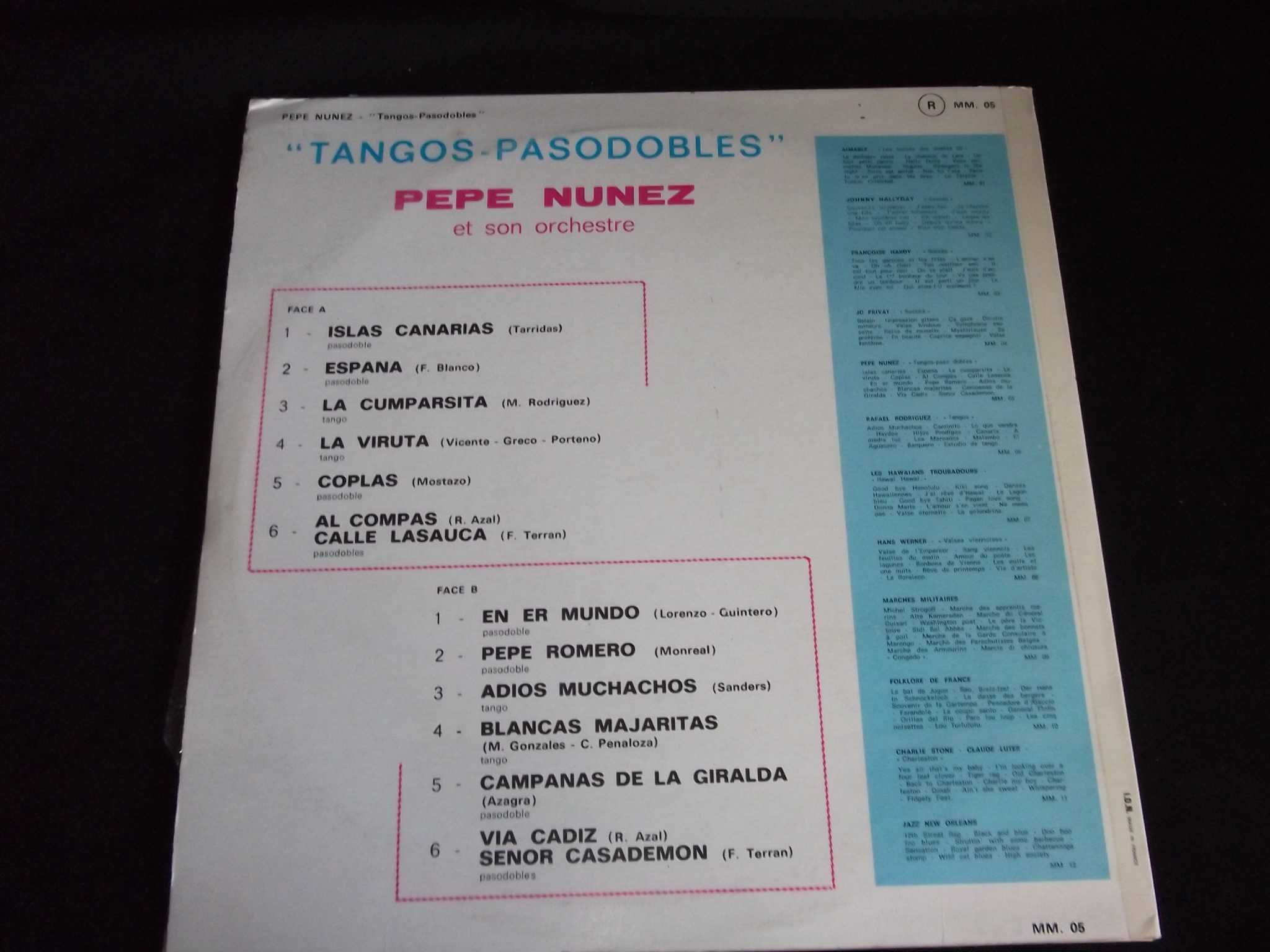 isco Vinil Tangos Pasodobles Pepe Nunez e orquestra 1970