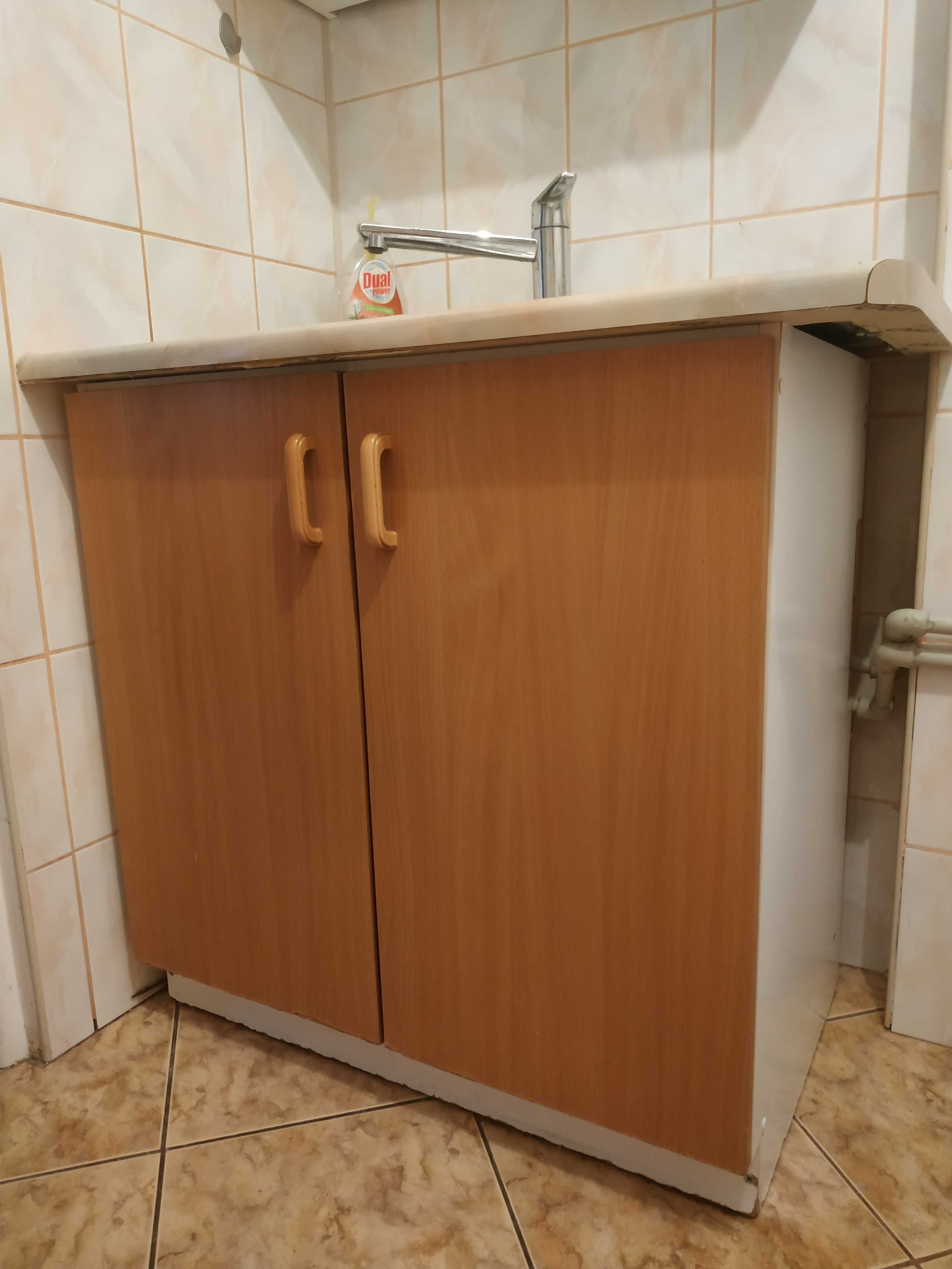 Meble kuchenne szafki + zlewozmywak + kran blat zlew bateria