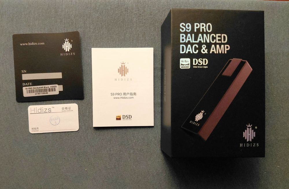 HIDIZS S9 Pro (dac & amp dongle)