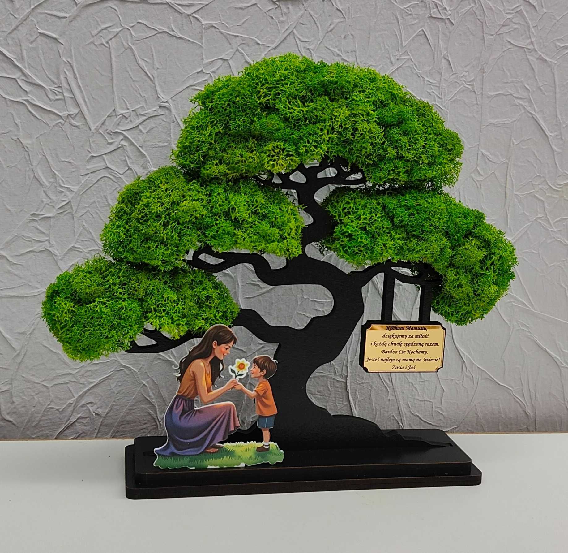 Drzewo bonsai mech 3D stojące Dzień Mamy dla mamy 30 wzorów i 27x25
