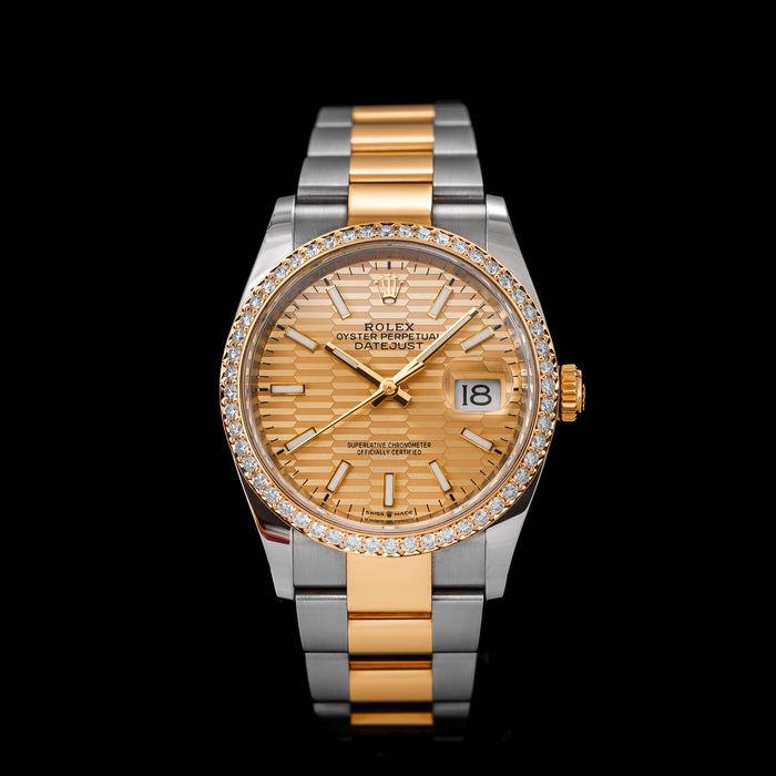Rolex Datejust 36 gold fluted