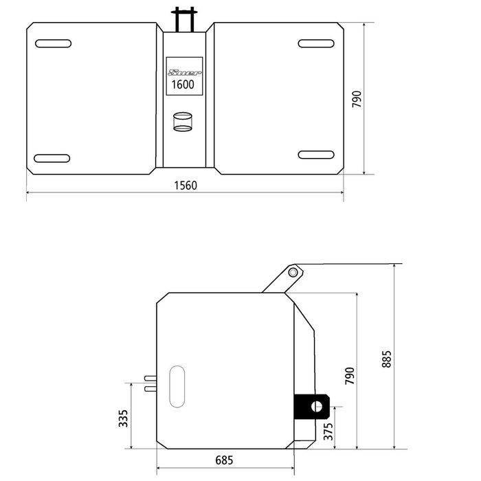 SUER 1600 kg. obciążnik, balast, ciągnik rolniczy, traktor, TUZ