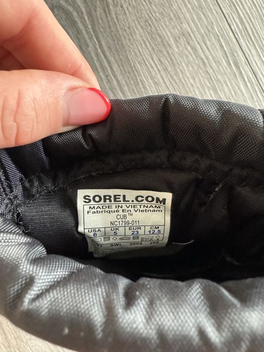 Buty zimowe śniegowce kalosze Sorel 23