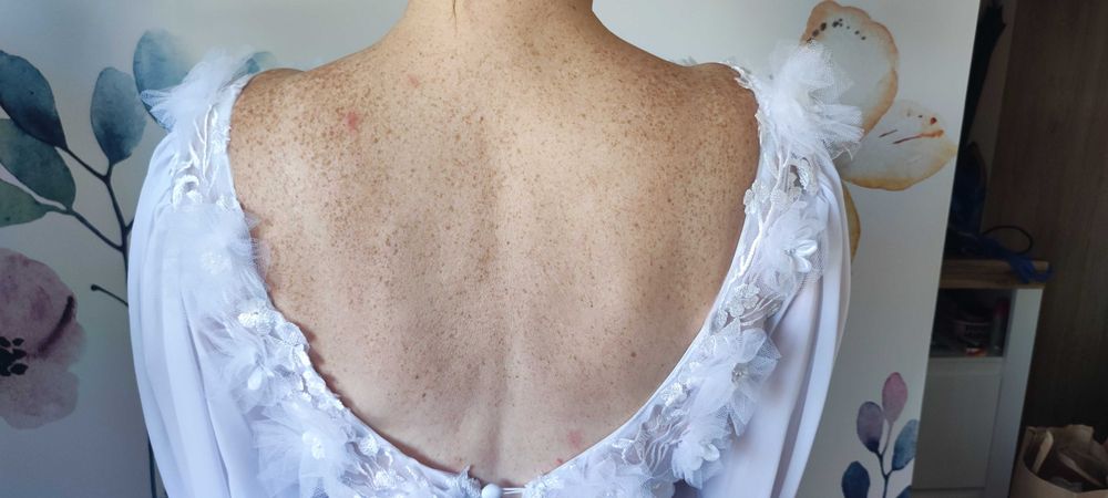 Suknia ślubna 38 z trenem biała nowa z metkami czterowarstwowa