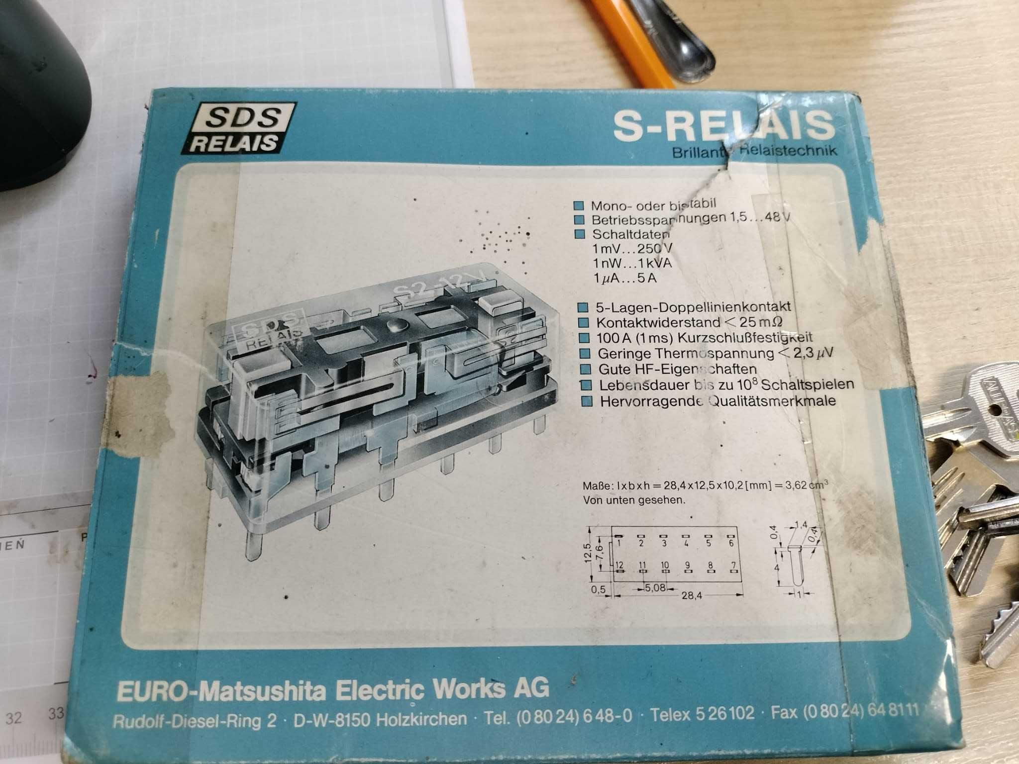 Przekaźnik SDS Relais Panasonic S3-L2-24V