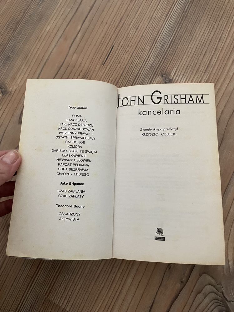 John Grisham „Kancelaria „ książka