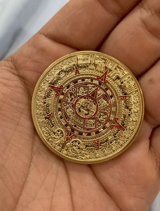Декор Монета позолота 24 карата AZTEC GOLD Kalendar