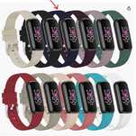 Silikonowy pasek do zegarków Fitbit Luxe granatowy TopPerfekt