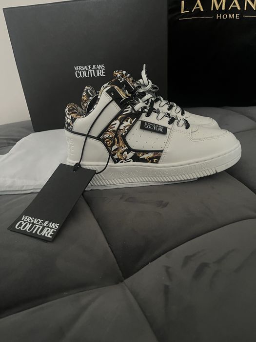 Skorzane sneakersy Versace oryginalne r.36