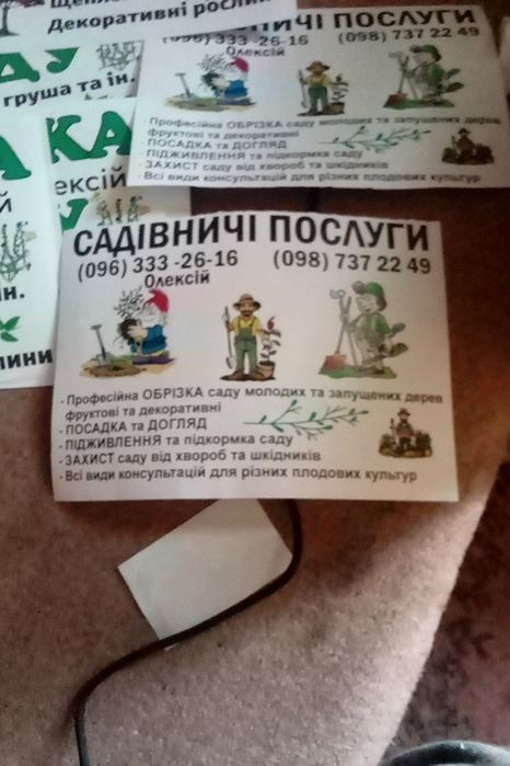 Послуги по обрізці плодових та декоративних рослин