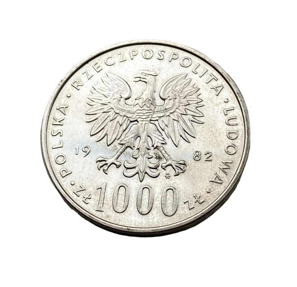 1000 złotych 1982 Jan Paweł II lustrzanka