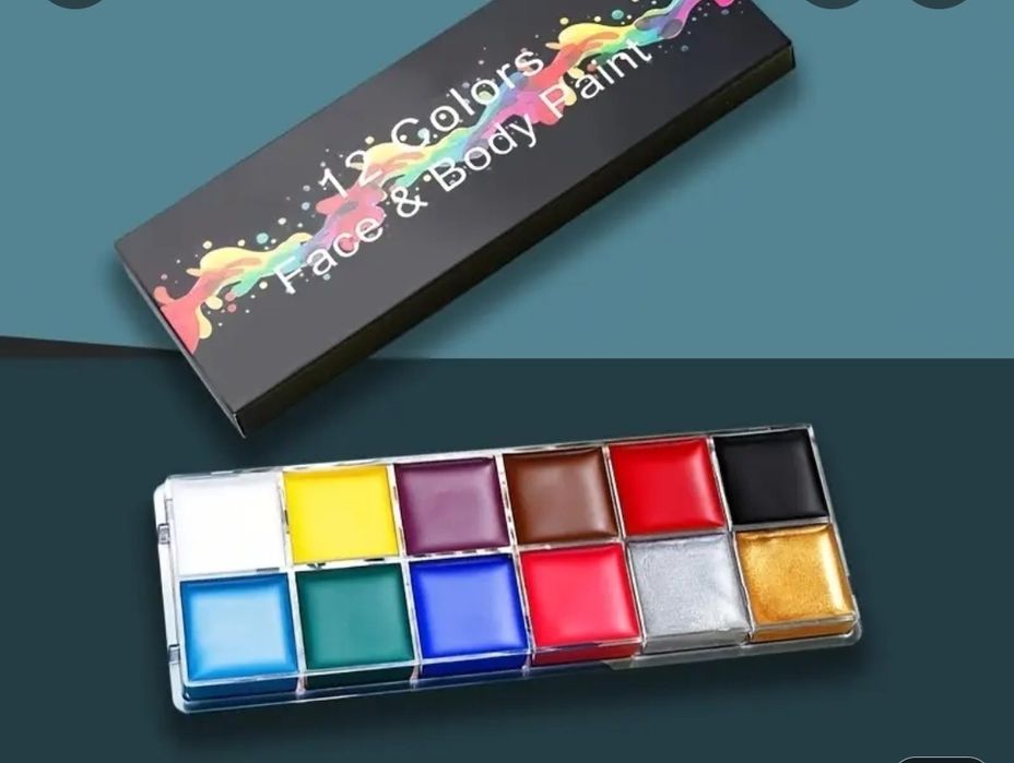 Аквагрим набір професійних фарб боді арт