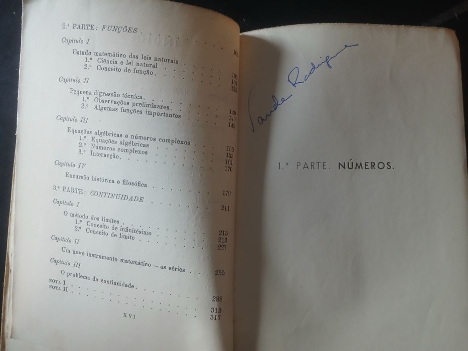 Conceitos fundamentais da matemática, Bento de Jesus Caraça, 1958