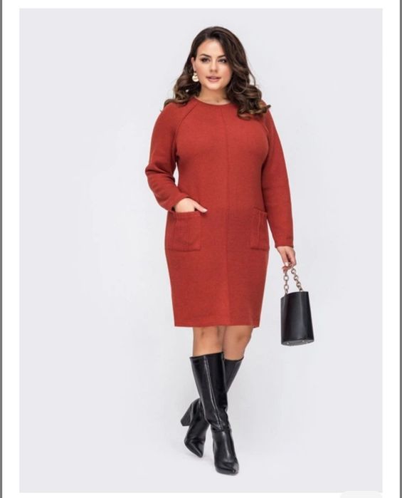 Продам плаття Dressa теракотового кольору, р.54