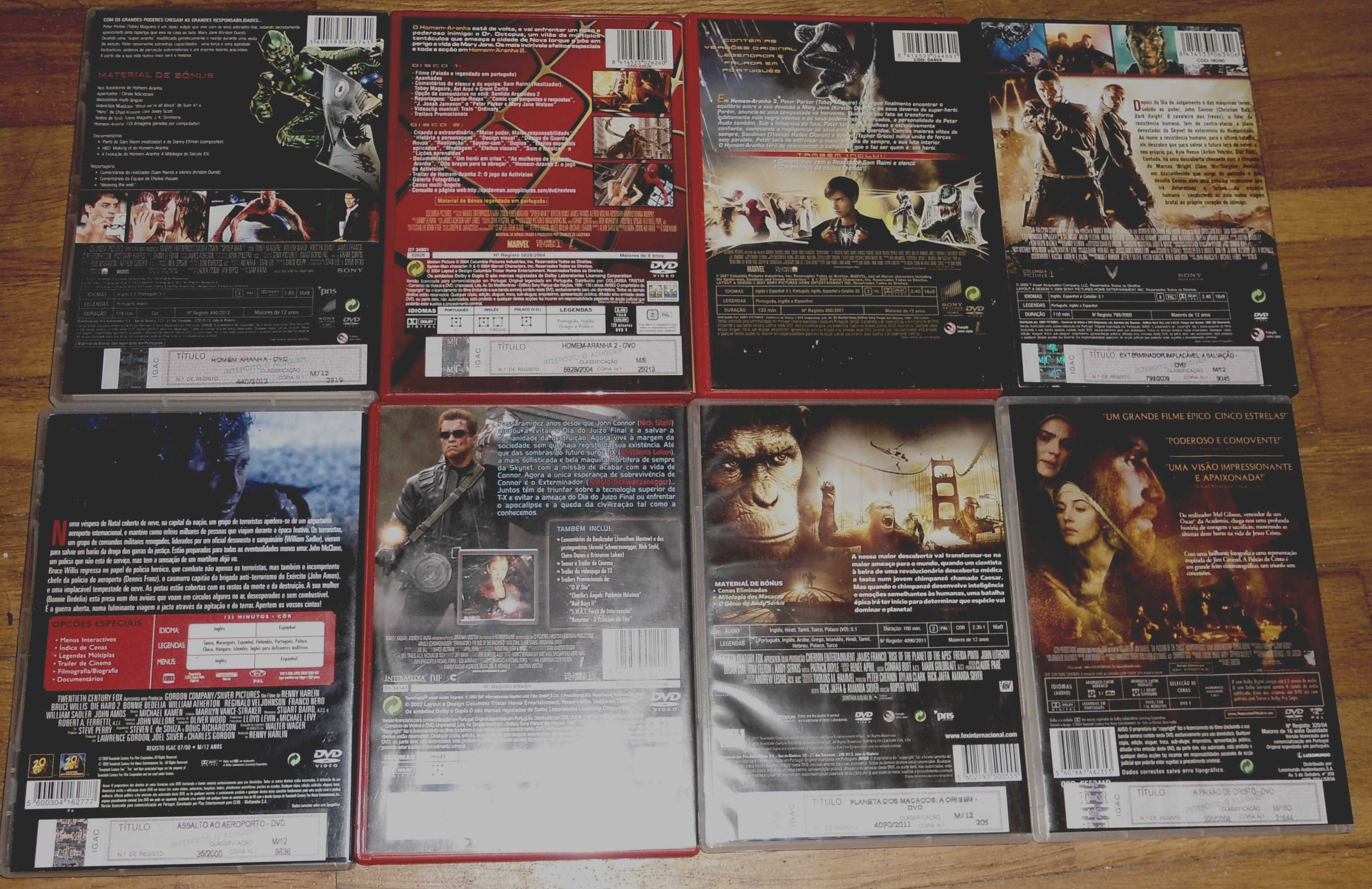 Conjunto de filmes em formato dvd originais