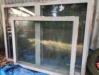 Okno aluminiowe. Szare 150x200 Alu wygłuszone super stan 120x145