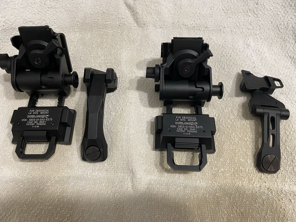 Крепление на каску Wilcox L4G24 + J-arm джейарм Алиминиевые PVS-14