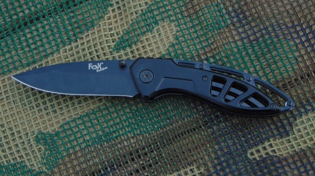 nowoczesny nóż składany fox outdoor