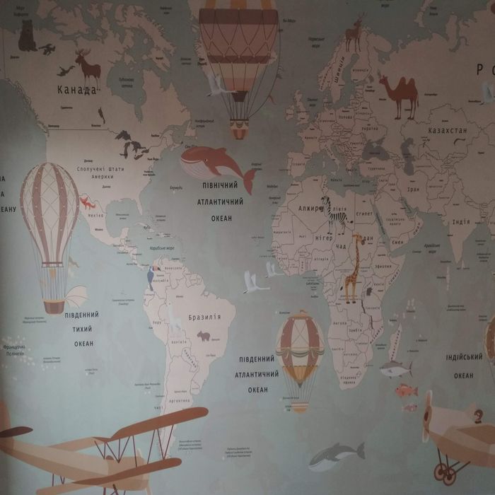 Поклейка фотошпалер